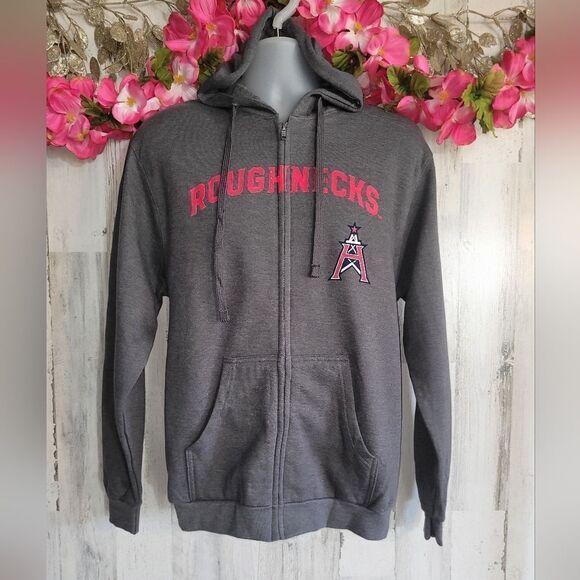 NWT Houston Roughnecks Full Zip Hooded Sweatshirt - Picture 2 of 10